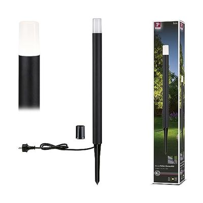 Paulmann 94386 luminaire d'extérieur LED borne lumineuse Flarea IP65 Blanc chaud 600 mm incl. 1x3,1 watts éclairage extérieur Noir lampe d'extérieur aluminium lampe de jardin 3000 K