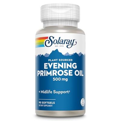Solaray Evening Primrose Oil | Aceite de Onagra | 90 Perlas