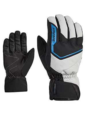 Ziener GARIGON Guanti da sci/sport invernali da uomo, impermeabili, traspiranti, Dusty Grey, 7,5