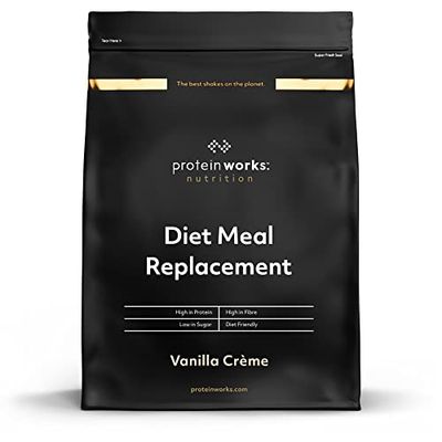THE PROTEIN WORKS - Substitut De Repas Diététique | Shake Repas 250 Calories | Perte de poids | Healthy diet | 28 Servings | Crème Vanillée | 2kg