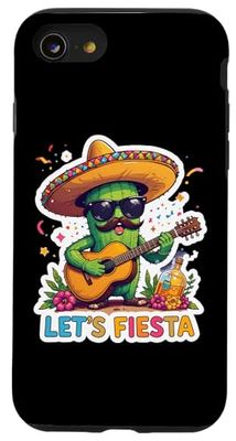 Let's Fiesta Cinco De Mayo Funny Mexican Cactus Sunglasses Case for iPhone SE (2020) / 7 / 8