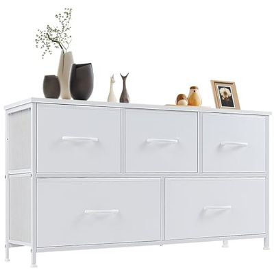 Sweetcrispy NVC-5BC-24VER Commode pour Chambre à Coucher, Bois d'ingénierie, Réactionnaire, 5-Schubladen