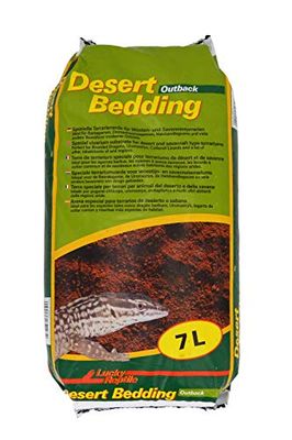 Lucky Reptile Desert Bedding - 7 liter substraat voor woestijnterrariums - natuurlijk substraat met zand & klei - substraat terrarium voor baardagamen & luipaardgekko's