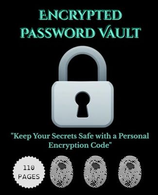 Password Logbook with Personal Cipher | Secure & Easy Password Organizer for Offline Use: Encrypt your passwords your way – Includes cipher creation pages, 110 entries, and privacy-first layout