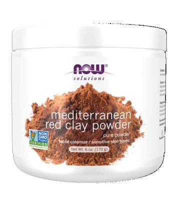NOW Moroccan Red Clay Powder, 6 oz.