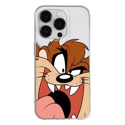 ERT GROUP mobiel telefoonhoesje voor Apple Iphone 14 PRO MAX origineel en officieel erkend Looney Tunes patroon Tasmanian 001 aangepast aan de vorm van de mobiele telefoon, gedeeltelijk bedrukt