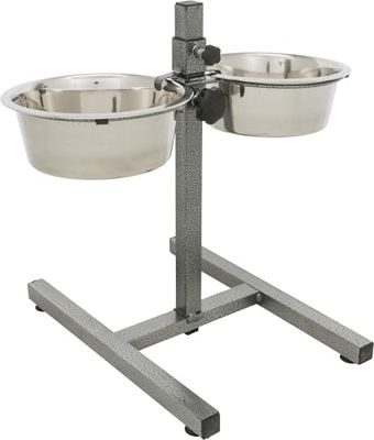 Trixie Canna per cani, 2 x 1,8 l (diametro 20 cm), Argento