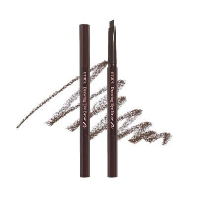 Etude House Drawing Eye Brow 0.25g 1 Marrone scuro 21AD | Matita per sopracciglia a lunga durata per un trucco delle sopracciglia dalla consistenza morbida e naturale | K-Beauty
