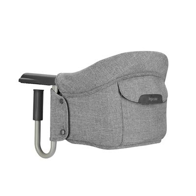 Inglesina Fast, Siège de Table Pliable, Gris Clair (Stone Grey), Facile à Transporter, Lavable, Installation Sécurisée, Jusqu'à 15 kg, 35 x 27 x 42 cm