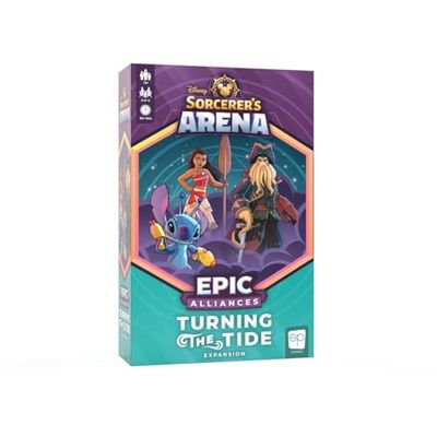 USAOPOLY Disney Sorcerer’s Arena: Epic Alliances Turning The Tide Expansion | Featuring Davy Jones; Moana; and Stitch | Officially-Licensed Disney Strategy & Family Board Game