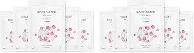 by Amazon Rose Water, Plumping Face Sheet Mask, 18ml, 10 Pack