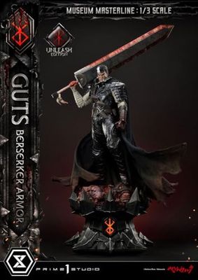 Prime 1 Studio Berserk Statuette Museum Masterline 1/3 Guts Berserker Armor Unleash Edition 121 cm
