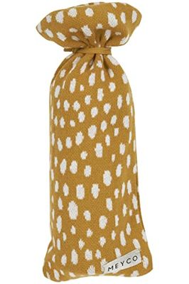 Meyco Hot Water Bottle Cover 13 x 35 cm Cheetah Honey Gold