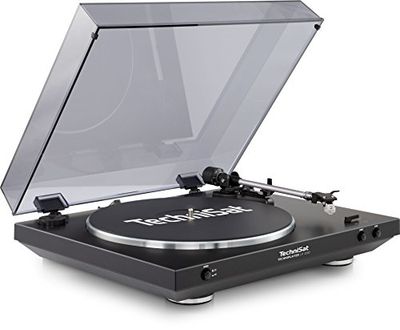 TechniSat TechniPlayer LP 200 Gira-discos (Gira-discos de tração por correia, preto, prata, alumínio, 45 rpm, 0,25%, 3,6 kg)