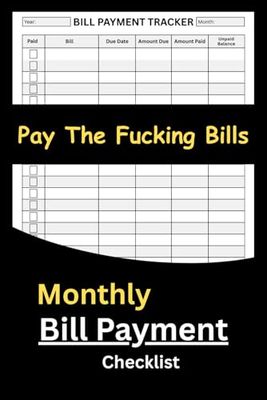 Mens Stocking Stuffers: Monthly Bill Payment Checklist - Prefect Tracker for Budget, Debt and Savings - Funny Gifts for Men Who Have Everything