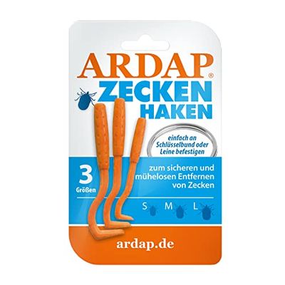 ARDAP Tick Pliers and Tick Hooks 3 Pack - Simple and Effective - Professional Tick Pliers for Dogs, Tick Pliers Cat & Tick Pliers Human - Reliable against ticks of any size.