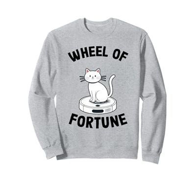 Wheel Of Fortune Robot Vacuum Cleaner Funny Cat Sweatshirt