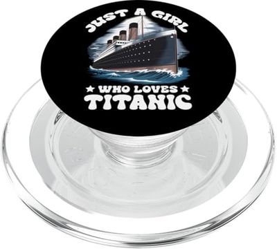 Titanic Girl Loves Titanic - Girl Titanic Design para mujer PopSockets PopGrip para MagSafe