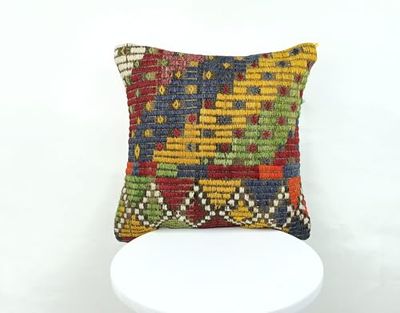Kelim Cuscino 40x40 cm fatto a mano turco prodotto federe kilim dekorativo orientale etnici cuscino 1613