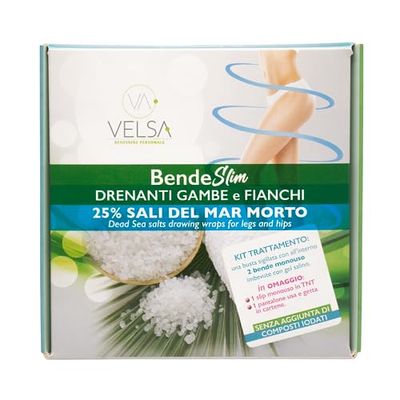Velsa Anti-cellulitis bandages voor benen, heupen en buik. 2 bandages à 250 ml met papieren broek en wegwerp-slip