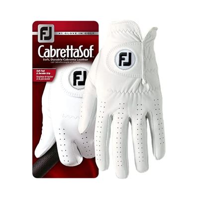FootJoy CabrettaSof – golfhandskar för vänster färg, vit, storlek ML