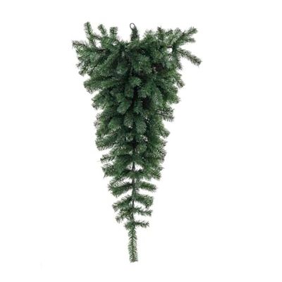 BigBuy Christmas Appendiabiti per Porte Natale Verde PVC 90 cm
