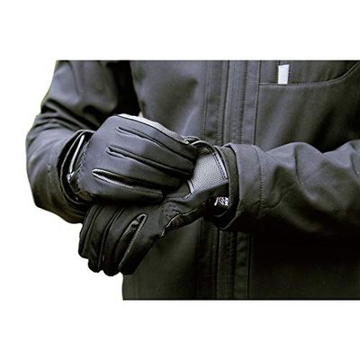 HKM Softshell ridhandske, mörkblå, L storlek