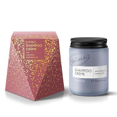 UpCircle Jumbo Shampoo Crème with Rosemary Oil + Pink Berry - 150ml – Gentle Formulation To Soothe + Cleanse – Coconut + Grapefruit oil – Natural, Vegan + Cruelty-Free