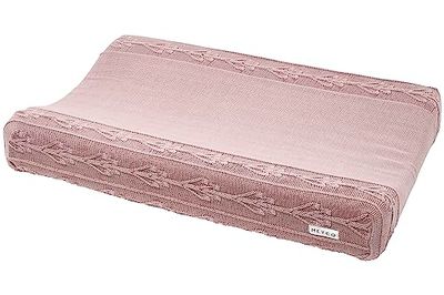 Meyco Baby Romantic Flower Aankleedkussenovertrek (zacht en huidvriendelijk, van 100% katoen, wasbaar, eenvoudig onderhoud, geschikt voor de droger, afmetingen: 50 x 70 cm), lila