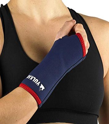 Vulkan Klassieke lange polssteun, X-Large, polsbrace voor stammen en verstuikingen, polshoes voor carpaal tunnelsyndroom, tendinitis en RSI-verwondingen, polscompressiehoes voor breuken, oude stijl
