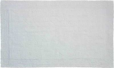 Grund Badmat, Ultrazacht, absorberend en aan beide zijden bruikbaar, Organisch katoen, 5 jaar garantie, LUXOR, Badmat 50x80 cm, Wit