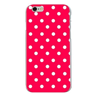 'DISAGU Design Case Custodia Protettiva per Apple iPhone 6s Plus Custodia Cover – Motivo Rosso a Pois Bianco