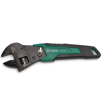 SATA ST47403 Clé à cliquet réglable de 20,3 cm Échelle intégrée Mesures métriques pour une identification rapide de la fixation