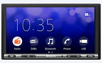Sony XAV-AX3250ANT incl. DAB+ Antenna, Media Receiver, 7-Inch Touchscreen, CarPlay, Android Car, Weblink 2.0, DAB+, incl. Antenna, Bluetooth, A/V Input