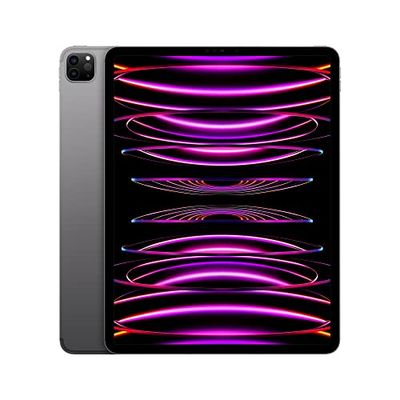 Apple iPad Pro 12,9 cala (6. generacji): czip M2, ekran Liquid Retina XDR, 512 GB, Wi‑Fi 6E i 5G, aparat przedni 12 MP, aparaty tylne 12 MP i 10 MP, Face ID, bateria na cały dzień – gwiezdna szarość