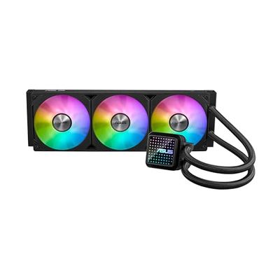 ASUS Prime LC 360 ARGB, All-in-One CPU Liquid Cooler with CPU Contact Zone and Finned Channels, Water Block with Infinite Mirror Lenses and ARGB Fans