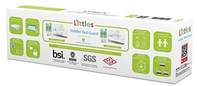 Littles Barrière de lit pour Enfant et bébé Convient pour lit Simple, Double et King Size Bleu 83 x 48,5 cm