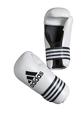 Adidas Guantoni Semi Contact Gloves, Bianco, XL, adiBFC01