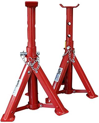 kippen 1167A1 paar steunbokken voor auto's met max. draagkracht 2000 kg, rood