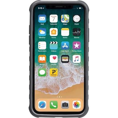 Topeak RideCase Only, Works with iPhone XS MAX, Black/Gray, draagbare vrije tijd en Sportwear unisex volwassenen, meerkleurig (zwart/grijs), 16,2 x 8,3 x 1,47 cm