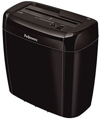 Fellowes dokumentförstörare Powershred 36C, partikelskärning (P-4), 6 ark, kompakt pappersdokumentförstörare med säkerhetslås för hem/hemmakontor