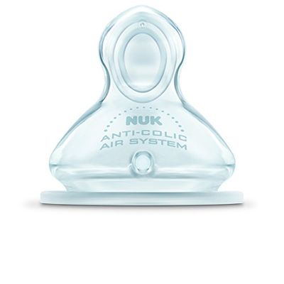 Nuk First Choice – 710011 – 2 Tétine Silicone – första valet + midja 1 – eau – S