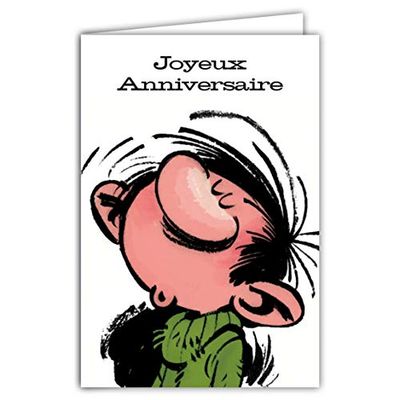 Verjaardagskaart gaston Lagaffe