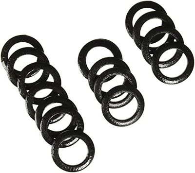 Dritz Lot de 8 œillets de Rideau en Plastique de 4,5 cm de diamètre intérieur, Noir