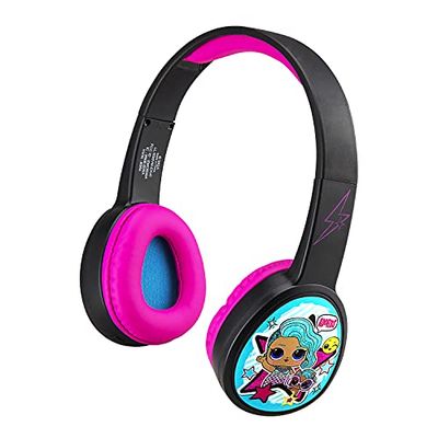 EKIDS LOL Surprise! Remix - Auriculares inalámbricos con Bluetooth LL-B36V, Color Morado
