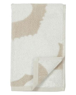MARIMEKKO Unikko - Asciugamano ospite in spugna di cotone (beige) - Asciugamani per ospiti con motivo floreale - 50,8 x 30,5 cm