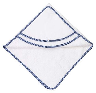 Filet Sortie de Bain Cœur AMN109U Capuche, Bleu, 72 x 72 cm Unisex-Baby Taille Unique