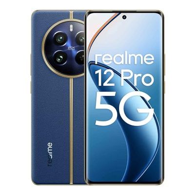 realme 12 Pro 5G smartphone, 8 + 256 GB, Sony portretcamera, 2 x optische zoom, IMX882 OIS camera, 6,7 inch 120 Hz gebogen visie-display, 67 W Supervooc oplader, 5000 mAh massieve batterij, blauw