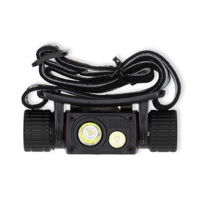 NEDIS Lámpara frontal LED – Funciona con pilas/alimentación a través de USB – 3,7 V DC – Pilas incluidas – Recargable – Flujo luminoso nominal: 1000 lm – Rango de luz: 180 m