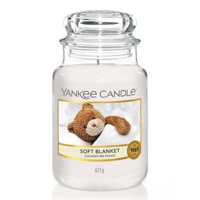 Yankee Candle vela em frasco grande, manta quente